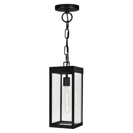 Cwi Lighting Windsor 1 Light Black Outdoor Ceiling Light 1695P7-1-101